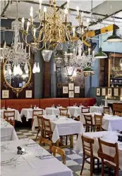  ??  ?? Above: the ornately decorated ground floor dining
room at Brunswick House, Vauxhall. Opposite: sea snails with smoked chilli and black vinegar
are on the menu at Boxer’s new venture, St Leonard’s