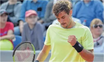  ?? AFP ?? Sigue avanzando. Guido Pella fue de menor a mayor esta semana, llega afilado al cierre del Challenger de Heilbronn y con impuldo de cara al inicio de la qualy de Roland Garros.