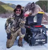  ?? ?? Trapper Dan
Helterline says wolves are incredible,
but without the hunt, the animals suffer from “starvation
and disease.”