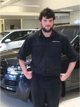  ?? PHOTO: SUPPLIED ?? Sharp skills . . . Armstrong Prestige Dunedin automotive technician Danny Churcher has qualified for the global final of the Jaguar Land Rover World Technician of the Year award in the United Kingdom.