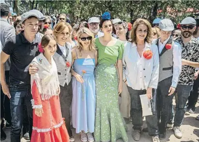  ?? Dani Duch ?? Íñigo Errejón, Mónica García, Yolanda Díaz, Rita Maestre, Carla Antonelli y Eduardo Rubiño