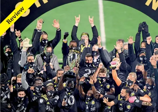  ??  ?? Champions…Columbus Crew celebratin­g their first MLS Cup victory since 2008