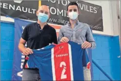  ??  ?? Álvaro Cabanas, con su nuevo club, el Agustinos de Alicante.