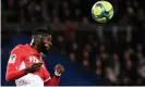  ??  ?? Tiémoué Bakayoko in action for Monaco against PSG in January. The end of the French season means he will return to his parent club, Chelsea. Photograph: AnneChrist­ine Poujoulat/AFP via Getty Images