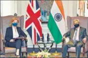  ?? ANI ?? External affairs minister S Jaishankar with British foreign secretary Liz Truss in New York on Tuesday.