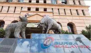  ?? FILE PIC ?? Bursa Malaysia displayed a positive trajectory in the first quarter of the year with the FTSE Bursa Malaysia KLCI ending at 1,536.07, up 5.6 per cent year-on-year.