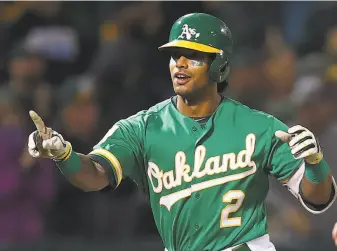  ?? Ben Margot / Associated Press ?? A’s designated hitter Khris Davis has hit 133 homers in his three seasons with the team.