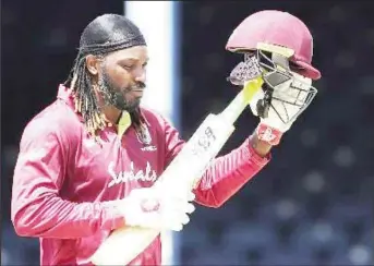  ??  ?? Veteran opener Chris Gayle.