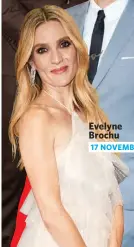  ?? ?? Evelyne Brochu
17 NOVEMBRE