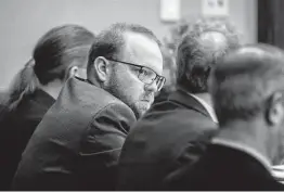  ?? Stephen B. Morton / Getty Images ?? Travis McMichael awaits closing arguments to the jury during his trial in the killing of Ahmaud Arbery at Glynn County Superior Court in Brunswick, Ga.