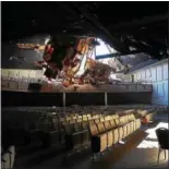  ?? SUBMITTED PHOTO ?? Pictured is the damage to the Calvary Fellowship Church auditorium which was repaired after heavy snowfall caused a partial roof in January 2016. Pastor Lee Wiggins explains that some activities were held offsite temporaril­y for more than a year and...