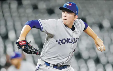  ?? PATRICK SEMANSKY, THE ASSOCIATED PRESS ?? Blue Jays starter Ryan Borucki unloads against the Orioles on Monday in Baltimore.