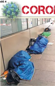  ?? ?? HELP
Booster jab drop-ins have been set up for homeless