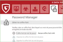  ??  ?? La version Total Security intègre un gestionnai­re de mots de passe qui évite d’avoir à les retenir.