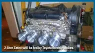  ??  ?? 2-litre Zetec will be fed by Toyota throttle bodies.