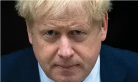  ?? Photograph: Victoria Jones/PA Wire/PA Images ?? Boris Johnson had told the morning cabinet meeting he would be a model of ‘gelatinous emollience’.