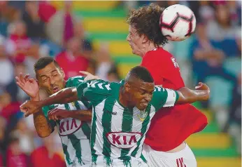  ??  ?? O central Vasco Fernandes será um dos trunfos para parar o ataque do Benfica