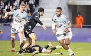  ?? Photo Pablo Ordas ?? Invaincus à domicile cette saison en Top 14, les Bayonnais ont réussi à prendre le dessus sur les Brivistes et se placent dans le top 6.