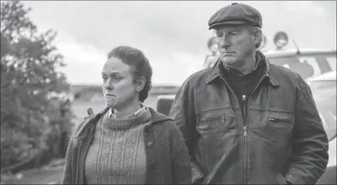  ?? ?? Jennifer Hennessey and Adrian Dunbar in “Ridley”