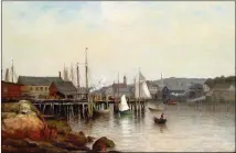  ?? EDWARD AND DEBORAH POLLACK FINE ART, PALM BEACH ?? Woodward was an establishe­d artist in the North, where she painted scenes such as Gloucester Harbor, from around 1887, before she focused on the Florida landscape.