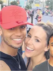  ??  ?? CLOSE Aston with his partner Sarah, and, inset, the singer back in 2009