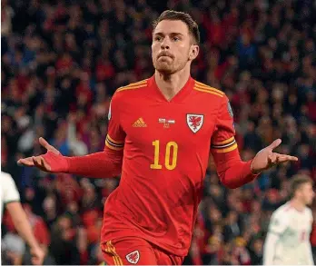  ??  ?? Playmaker…Ramsey is crucial to Wales’ hopes