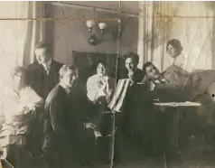  ??  ?? Antoinette Parker, left, Joachim von Ribbentrop, second from left, and friends in Ottawa circa 1914. Ribbentrop departed Canada for Germany immediatel­y following the outbreak of the First World War in August 1914.