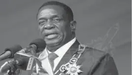  ??  ?? President Mnangagwa