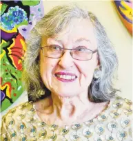  ??  ?? At 85, Carol Dixon continues her colorful career as both artist and educator