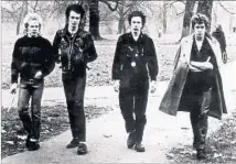  ?? Associated Press ?? THE SEX PISTOLS, 1977-78. From left: Paul Cook, Sid Vicious, Johnny Rotten and Steve Jones. The survivors toured in 2007-08.