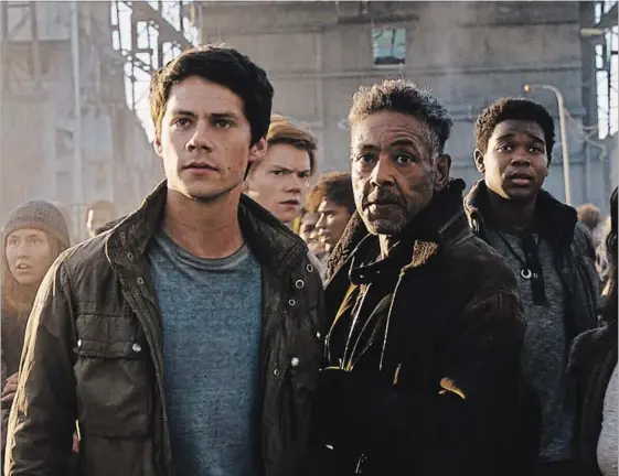  ?? 20TH CENTURY FOX ?? Thomas (Dylan O'Brien) and Jorge (Giancarlo Esposito) are in search of answers in “Maze Runner: The Death Cure.”