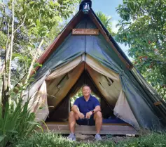  ??  ?? CHECKING out Sumbiling Eco Village's glamping facilities