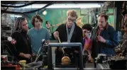  ?? JAAP BUITENDIJK — COLUMBIA PICTURES/SONY VIA AP ?? This image released by Columbia Pictures shows, from left, Celeste O’connor, Finn Wolfhard, James Acaster, Logan Kim and Dan Aykroyd in a scene from “Ghostbuste­rs: Frozen Empire.”