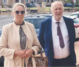  ?? ?? Lauren Grainger outside Lismore Court with her father, Derek. Picture: Supplied