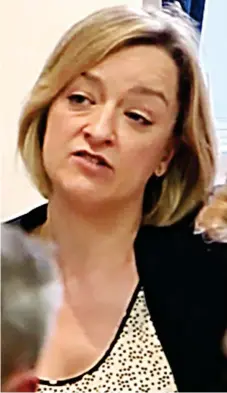  ??  ?? Heckled: Laura Kuenssberg at the Ukip event