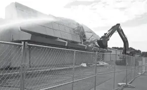  ??  ?? The demolition of the former Kmart at Brice Road and Main Street will make way for a mixed-used developmen­t, anchored by the national headquarte­rs of the Christian and Missionary Alliance family of churches.