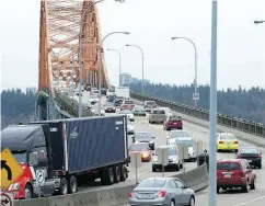  ?? STEVE BOSCH / POSTMEDIA NEWS FILES ?? Community benefit agreements B.C. Premier John Horgan introduced in July apply to $1.4B in work to the Pattullo Bridge between New Westminste­r and Surrey.