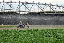  ?? PHOTO: DEAN KOZANIC/FAIRFAX NZ ?? CropLogic is commercial­ising computer systems to help farmers accurately deliver fertiliser and water to plants.