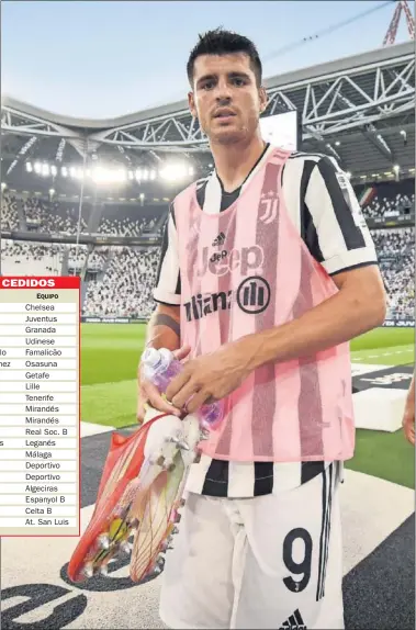 ??  ?? Morata, en un partido con la Juventus, donde pasa su segunda temporada como cedido.