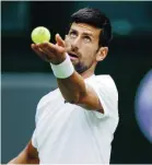  ?? Ap ?? Novak Djokovic comenzará mañana su participac­ión en Wimbledon, quizás, su último Grand Slam del año.