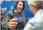  ?? ?? Catherine Cortez Masto campaigns in Las Vegas, Nevada, where she hopes to win