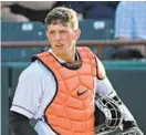  ?? KENNETH K. LAM/BALTIMORE SUN ?? Orioles catching prospect Adley Rutschman will represent Baltimore in the 2021 MLB AllStar Futures Game July 11 in Denver.
