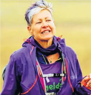  ??  ?? Sharon Sinkinson, from Huncoat, ran 50 miles for her 50th birthday to raise money for charity
If you are concerned about someone, or need help yourself, contact Samaritans on 116 123.