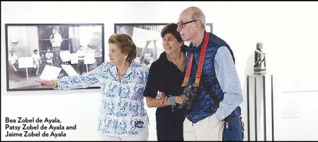  ??  ?? Bea Zobel de Ayala, Patsy Zobel de Ayala and Jaime Zobel de Ayala