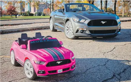  ?? — FORD CANADA FILES ?? Ford and Fisher-Price have revealed the all-new Power Wheels Mustang.