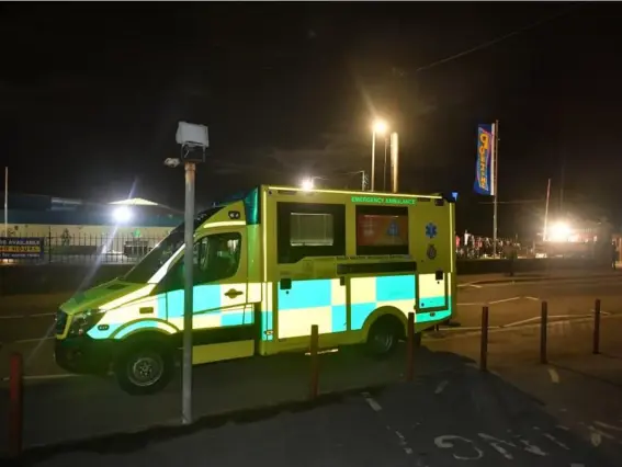  ??  ?? The Brean Sands Holiday Park in Somerset last night (PA)