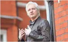  ?? JACK TAYLOR/GETTY IMAGES ?? WikiLeaks founder Julian Assange has long denied getting Democratic emails from Russia.