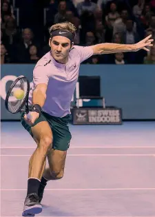  ?? EPA ?? Roger Federer, 36 anni, in carriera ha vinto 95 tornei