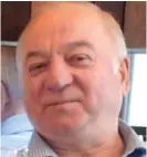  ??  ?? Sergei Skripal: Nerve agent victim