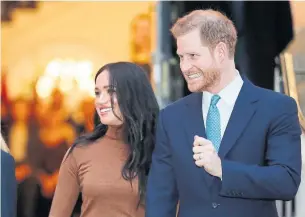  ?? FRANK AUGSTEIN THE ASSOCIATED PRESS ?? It’s quite clear that Harry and Meghan had an epiphany after spending Christmas on Vancouver Island, Vinay Menon writes, and they now feel the need to break free from the royal shackles.